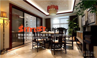 180㎡中式現代四居及以上裝修案例 效果圖 土巴兔裝修網